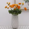 Flores decorativas Simulação de seda artificial Dew Lotus Flower Wedding Decoration Fake Branch Home Table Decor Ornamentos