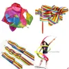 Party Favor 4m Gym Dance Rhythmic Art Gymnastic Streamer Baton Twirling Rod DF1210 Drop dostawa DHKZ6