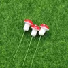 Decorazioni da giardino 20 pezzi Piante artificiali all'aperto Accessorio per paesaggi in miniatura di funghi