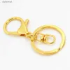 Schlüsselringe 5pcs/Lot 30mm Key Ring Lang 70 mm beliebtes klassisches 11 Farben Plattierte Hummerverschlussschlüsselhakenkettenschmuck für Keychainl231222