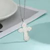 Pendant Necklaces COOLTIME Christian Cross Necklace Women Men Eastern Orthodox Serbian Gold Color Silver Jewelry Christmas Gift195G