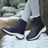 Boots Boots Femmes Snow Keep Warm Femmes Chaussures Laceup Ladies chaussures Fashion Ankle Boots Plateforme Chunky Softs Botas Mujer Bottes d'hiver