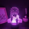 Gece Işıkları Jujutsu Kaisen Anime figürü gojo Satoru 3D LED lambalar RGB Neon USB Yatak Odası Masa Masası Dekorasyon Manga Doğum Günü Hediyesi288G