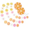 Party Decoration 5 Pcs Small Daisy Wreath Banner Classroom Decor Decorations Flower Garland Bunting Paper Birthday Hanging