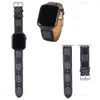 고급 애플 워치 밴드 38 40 41 42 44 45 49 mm 꽃 가죽 시계 IWATCH 8 7 6 5 4 SE 디자이너 watchbands를위한 스트랩 팔찌