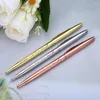 100pcs metalowe pióro Pen Rose Gold Custom Logo School Office School Dostawa papiernicza