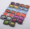 2024 New Multi-color Square Frame Diamond-encrusted Disco Sunglasses European And American Fashion Sunglasses Retro Trend Disco Glass