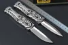 Promotion High End M7688 AUTO Tactical Knife D2 Satin Blade CNC 6061-T6 Handle EDC Pocket Gift Knives With Nylon Bag