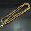 Pendant Necklaces Simulation 100% Pure 18K 999 Gold Real Gold Jewelry Hemp Flower Necklace Fashion Boys Necklace Real 24K Gold Necklace Jewelry 231222