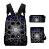 Rucksack Hip Hop Jugendliche Wissenschaft Physikalische Chemie Formel 3D Print 3pcs/Set -Taschen Laptop Daypack Umhängetasche Stiftbeutel Gehäuse