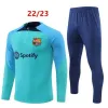 2023 2024 Barcelone Survêtement Camisetas de Soccer Jersey Costume d'entraînement FERRAN PEDRI Half Zip Barcelone hommes et enfants SET Barca Survêtement Tenue Pull Unifo