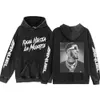 Anuel aa hoodies punk rappare real hasta la muerte vintage hoodie 100% bomull tvättade streetwear tröjor långärmad pullover