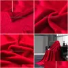 Blankets Red Flannel Blanket Soft Throw On Sofa Bed Plane Travel Plaids Adt Home Textile Solid Color Drop Delivery Garden Textiles Dhlbq