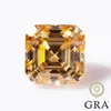 Zongji Asscher Cut 100 Real Stones anpassade lösa äkta GRA -certifikat Pass Diamond Tester Gemstones 231221