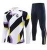 2023/2024 Real Madryts Football Tracksuit Men Kit Kit Training Suit Men Soccer Sportswear Chandal Futbol Surowanie Vini Jr Bellingham Camavinga Jacket