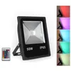 Reflektory LED RGB Flood Light 10W200 W Outdoorowe światła zmieniające kolor z zdalnym sterowaniem IP65 Wodoodporna ściemniaczowa ścienna spryskiwacz światła La La