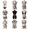 Ceintures bdsm réglable fait à la main bandage poitrine sexy poitrine de poitrine femme bracelet en cuir gothique jarreter ceinture érotique lingerie276m