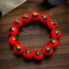 Strand Halloween Wooden Beads Bracelets Spider Web Men and Women American American Creative Horror B