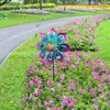 Tuin Decoraties Decor Pinwheels 12.2inch Gazon Pinwheel Metalen Windmolen 360 Swivel Outdoor Wind Sculptuur Spinner Voor Yard