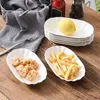 Plates Decorative Tray Ceramic Snack Plate Sauce Dish Platter Serving Bowls Appetizer White Kitchen Dipping For Home Popcorn