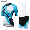 Sets IRONANT dames wielrenshirt paar sets korte mouw zomer wielrenkleding fietskleding 2020 pro team 2020 nieuw blauw