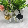 Wholesale Car Hanging Diffuser Empty Glass Perfume Fragrance Bottle Gift Design Wooden Metal Cap Scenter Car Air Freshener Nmeng