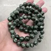 En gros naturel 10 mm une séraphinite lisses lisses en vrac pour faire des bijoux BRACET DE COCHE DE DIY MIKUBEADS 231221