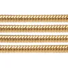 Chokers Btoo Real 14 -krotny złoto wypełniony złotem Naszyjnik w łańcuch 1 mm Naszyjnik złota biżuteria minimalistyczna złota biżuteria 231222