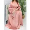 Roupas étnicas dubai abaya eid partido muçulmano tagarel lantejão maxi vestido de peru túnica árabe de túnica islâmica vestido de noite Ramadã