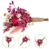 Decorative Flowers 2pcs Dry Boutonniere For Wedding Mini Dried Flower Bouquet Small Bouquets