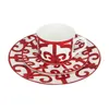 Dinnerware Sets Ceramic Steak Plate Coffee Cup And Saucer Bone China Dinnerware Set Western Food Tray Red Pattern 201116 Drop Delivery Dhvv7