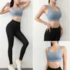 Outfit da yoga Aiithuug Sports reggiseni per palestra yoga allenamento cror top tops di fitness rimbalzo reggiseni push up running top top wearl231221