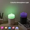 Humidificateurs Diffuseur d'huile essentielle d'aromathérapie d'humidificateur d'air de volcan d'usb avec la lumière LED pour le mini brumisateur de fabricant de brume d'eau fraîche de voiture à la maison