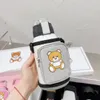Детские дизайнерские бутылки с водой набор мультфильма медведь Термос Кубка и зонтик с коробкой для детей праздничный подарок