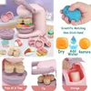 Kinderfarben farbige Ton Nudelmaschine DIY Play Teig -Werkzeuge Eiscreme Plasticine Form Kits Slime Toys for Kids Birthday Geschenk 231221