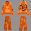 2023 jesień zima Wysokiej jakości HellStar Orange Wash Bluza Sweatpants Men 'S Loose Hip Hop Bluza Pullower 231221