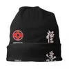 Berets karate kyokushin bonnet czapka na drutach mężczyźni kobiety moda unisex sztuk walki zimowe ciepłe czapki czapki czapki