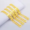 Bracelets de charme 18K Gold cheio não desaparecerá pulseiras para homens mulheres pulseras de plata de ley mujer bijoux femme gemstone wedding jóias 231222