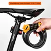 Bicycle combinaison verrouillage du câble en acier épais accessoires de cyclisme de vélo de montagne 231221