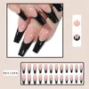 FALSE NAILS BUTTERFLY NAIL FRANSKA MANUAL PRESSING SLEARE RESISTANT SET kommer inte att skada händerna lätt att applicera med rustningar