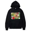 Jul halloween fleece hoodies anime demon slayer satoru gojo tryck huva pullover streetwear y2k mäns lösa tröjor