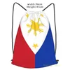 Sacs à provisions Unisexe TrawString Philippines Flag Women Backpacks Men Outdoor Travel Training Fitness Sac