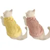 Cat Costumes 1Pc Exquisite Pet Cuff Thickened Warm Button Closing Clothes Anti-shedding Silver Gradient Ragdoll Kitten Coat For Autumn