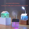 Humidifiers In 1 USB House Humidifier 250ml Ultrasonic Air Mist Maker Portable Aroma Essential Oil Diffuser Color Night Lamp Humidificador