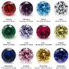 50pcs par total 600pcs 12 couleurs anniversaire ronde rond lâche cubique zircone corundum synthétique gemmes cz255b