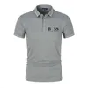 Camisa polo masculina de alta qualidade, marca chefe, roupas bordadas, tecido masculino, camiseta polo, gola, camiseta casual, top S-4XL