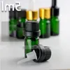 7 Style Child Resistant Cap Empty 5ml Green Glass Dropper Bottle for 5ml E liquid Bottle Essential Oil Packing HOt Wholesale USA Market Volw