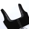 Belts Wide Belt Lace-up Waistcoat Women Waist Underbust Y2K Suspender Vest Cummerbunds Slim Bustier Corset