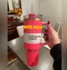 Pembe Geçit Töreni 40oz Söndürücü H2.0 Kupa Kupaları Kamp Seyahat Araba Kupası Tumblers Silikonlu Silikonlu Tutarla Sevgililer Günü Hediyesi 1: 1 Aynı Logo DHL Denizcilik B1222