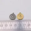 Charms 5pcs 15mm por atacado Aço inoxidável de alta qualidade Lua Pingente de pingente DIY Brincos de colar